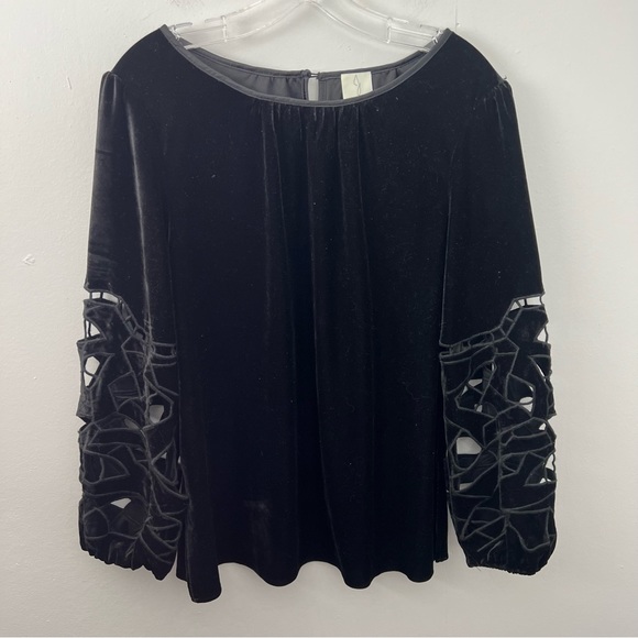 Joie Velvet Top Cutout Sleeves - Picture 1 of 5
